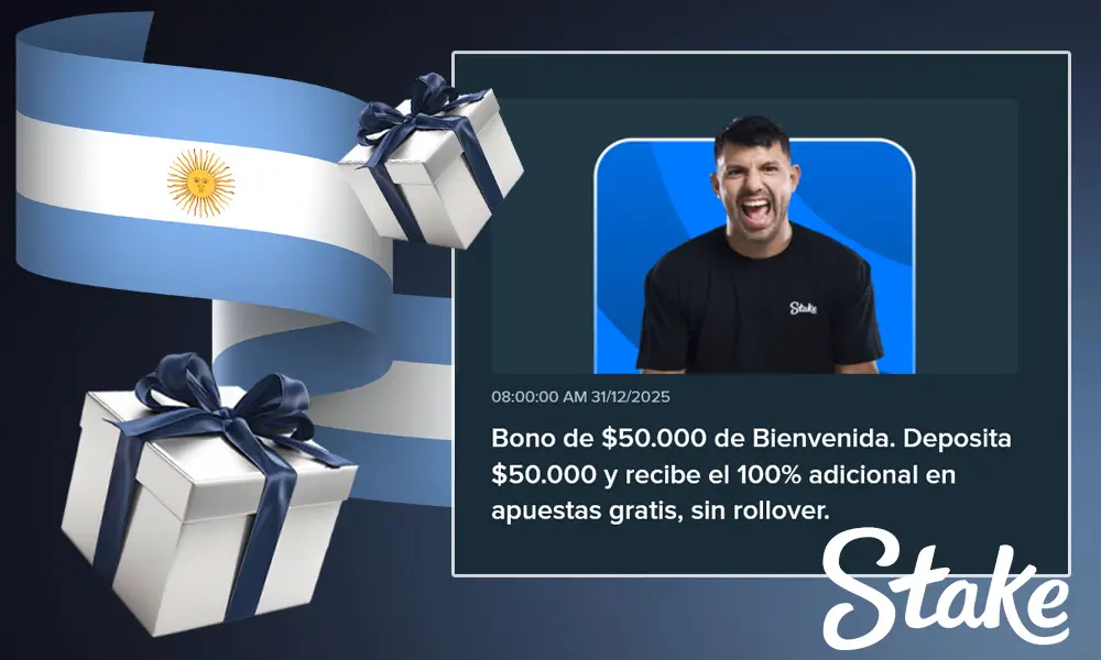 Bono de bienvenida de Stake en Argentina