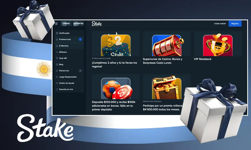Bonos de Stake Casino en Argentina